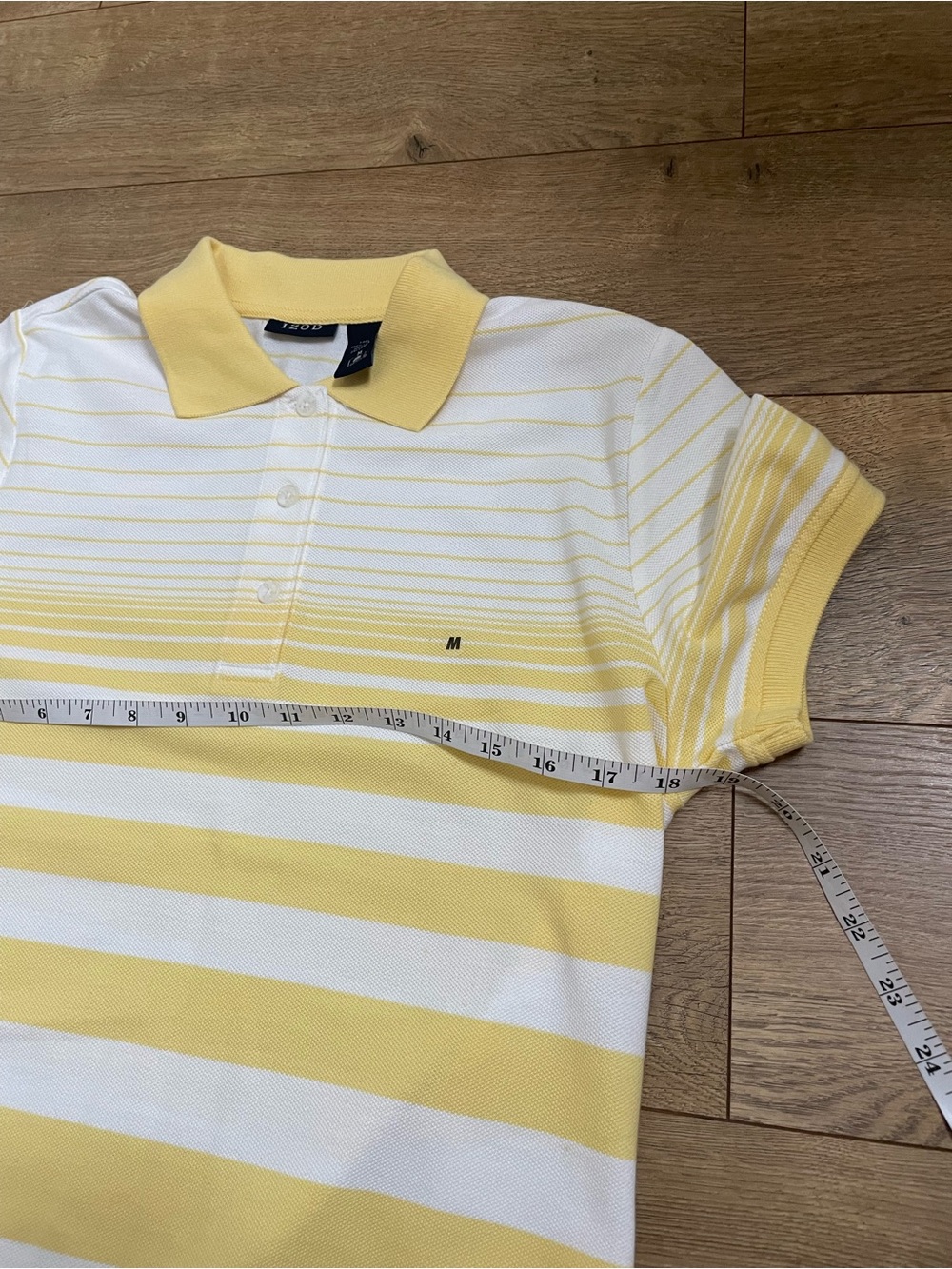 IZOD Women's Striped Polo Shirt - Size M - Picture 9 of 11